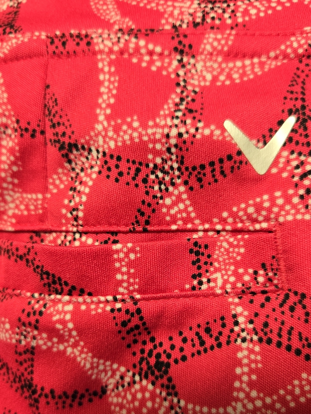 Callaway Opti-Dri Athletic Golf Skort Bright Pink Pattern XL EUC